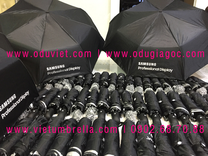 xưởng sản xuất ô dù cầm tay in logo quảng cáo